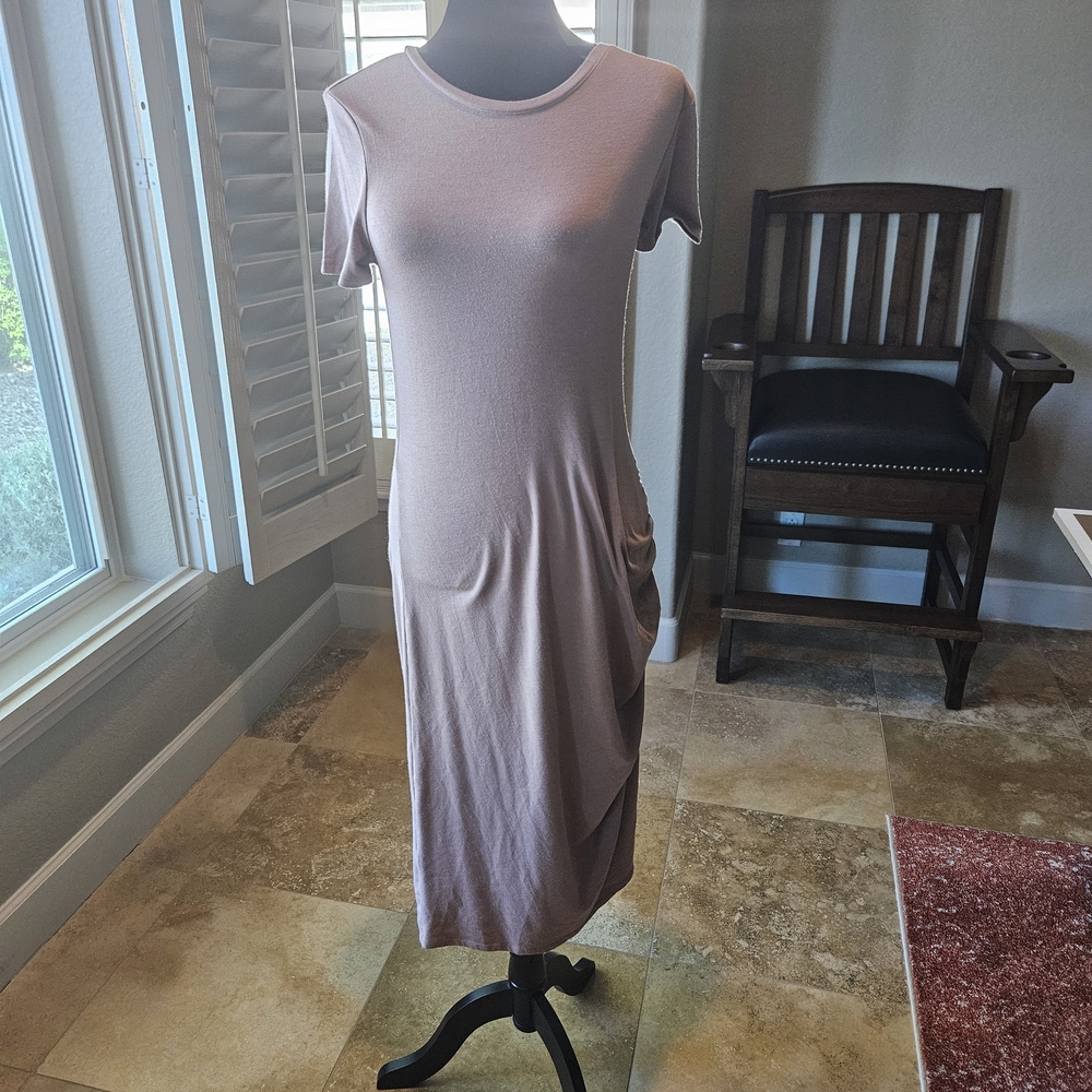Treasure & Bond Soft Pink Midi Dress